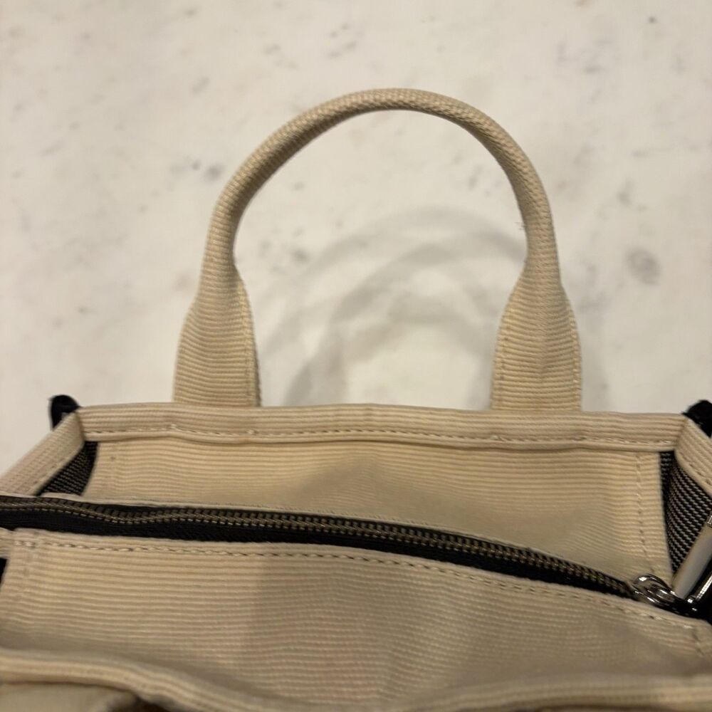Marc Jacobs The Jacquard Small Tote Bag Warm Sand Beige Crossbody M0017025 - Picture 15 of 16